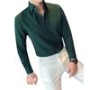 Мужская рубашка Slim Fit Business с длинным рукавом на весну и осень