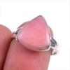 Натуральный розовый опал драгоценный камень 925 пробы серебро ювелирное кольцо размер 8 J5Q00