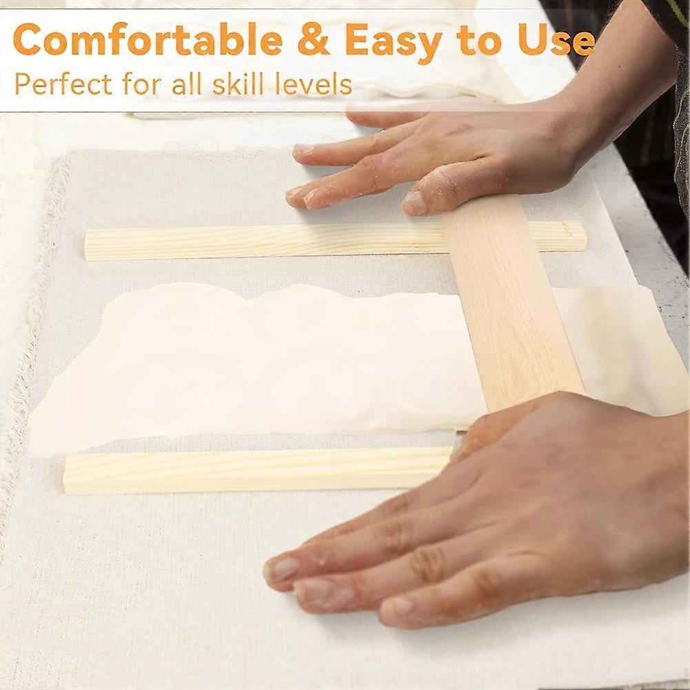 20Pcs Pottery Teaching Kit,with Rolling Pin,Pottery Teaching Rolling Mud Sticks,Clay Sculpting Tool