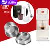 [YI0B] Reusable Coffee Capsule Refillable Pods Stainless Steel Filters Cup Tamper Crema Maker for Machine X7.1,8,9,IllY3,3.2,3.3,1.1,5