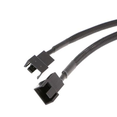 1 на 2-сторонний Y-разветвитель в оплетке 4-контактный Molex папа на 2 x 3-контактный/4-контактный PWM папа разъем удлинительный кабель для вентилятора