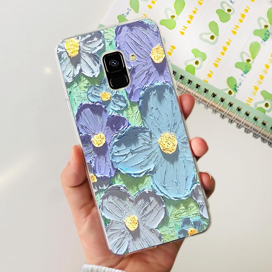 Чехол для Samsung Galaxy A8 Plus 2018 SM-A730F Роскошный Расписной Чехол Мягкий Силиконовый Чехол для Телефона Для Samsung A8 2018 A530F A8+ Fundas