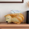 Adorable Ceramic Dog-Shaped Tissue Box Holder Cute Puppy Design for Home Decor, Perfect for Bathroom,Living Room,Dining Table Coffee Table Centerpiece