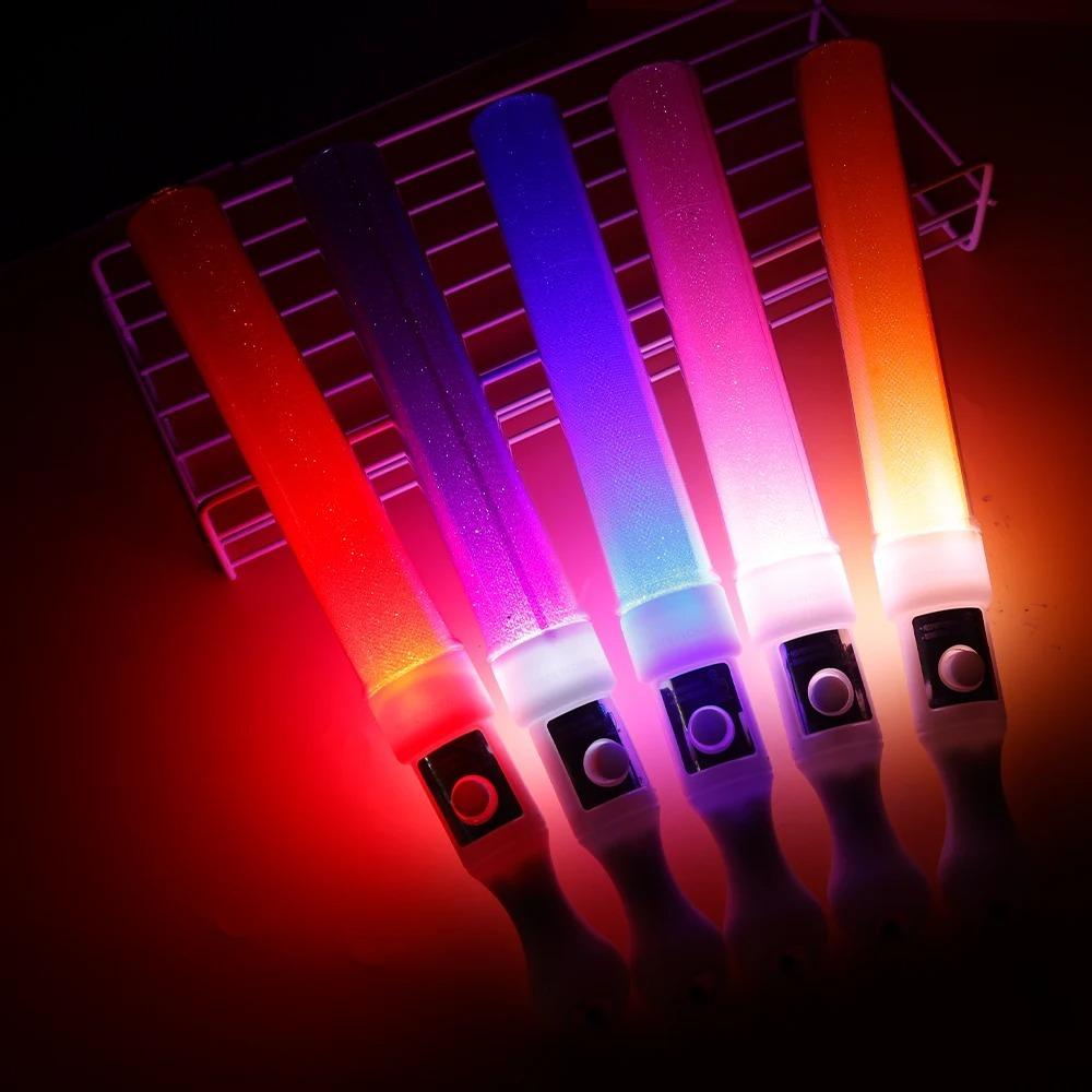 4PCS Multicolor Luminous Stick Bar Three Gear Switch Light Stick Flash Sticks  Birthday Parties