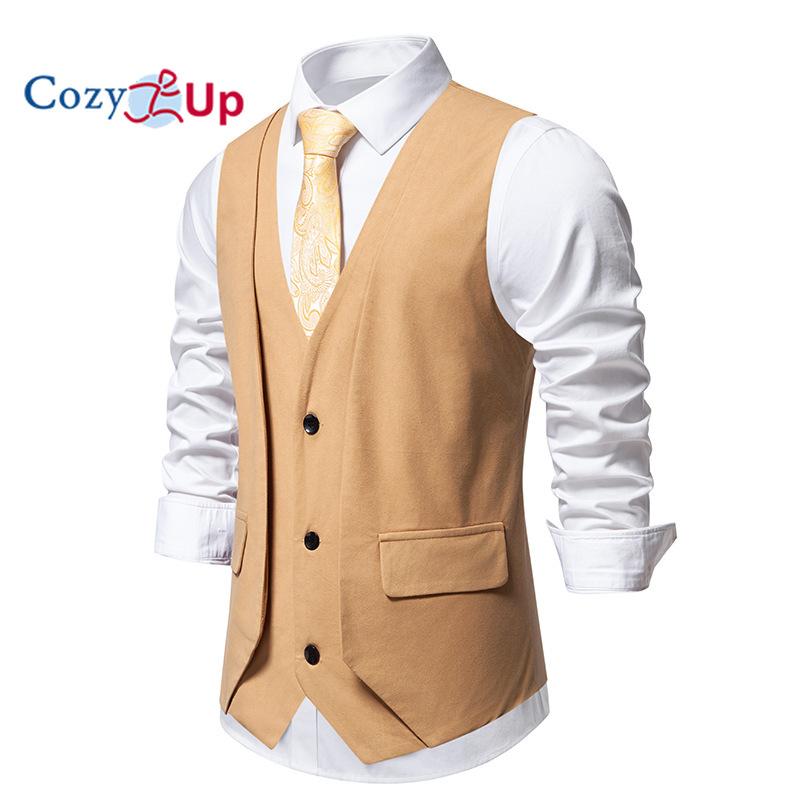 Уютный мужской формальный модный жилет, многослойный жилет, деловой костюм, жилеты для свадьбы