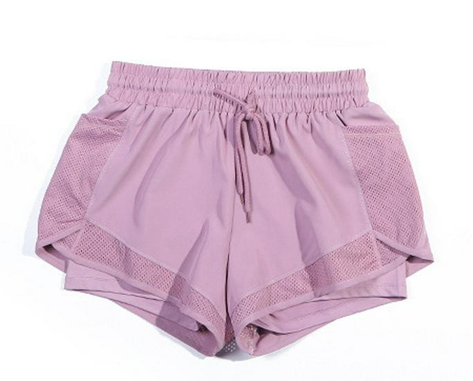 Женский летний комплект из трех предметов для йоги: Эластичная, быстросохнущая, дышащая и легкая спортивная одежда для фитнеса, бега и йоги.