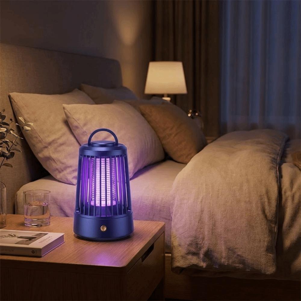Cordless Electric Mosquito Lamp Portable Mosquito Killer Light Shock Bug Zapper Camping