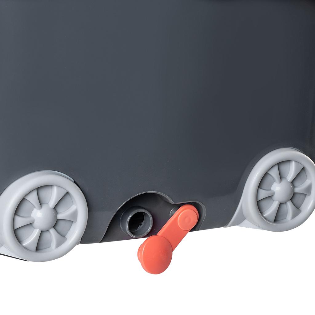 KADAX Spin Mop with Bucket On Wheels 128cm Grey