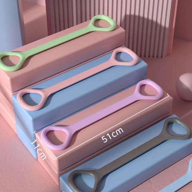 8-символьный эспандер-ремень для подтягиваний, эластичная лента для формирования спины для домашнего фитнеса, лента для растяжки спины с открытыми плечами для упражнений на плечи