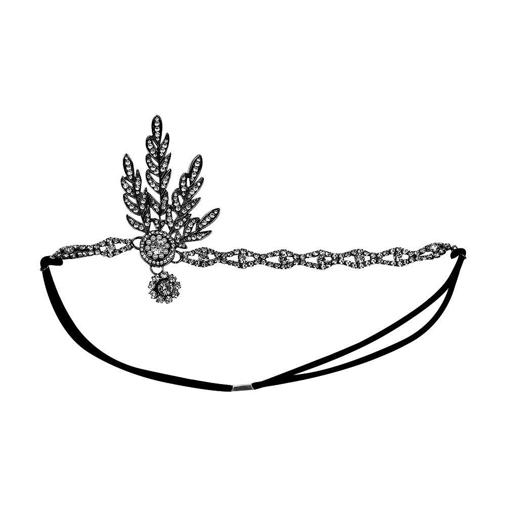 Party Diamond Headdress Vintage Pearl Headband Bridal Headpiece Dress Accessories Gatsby Flapper