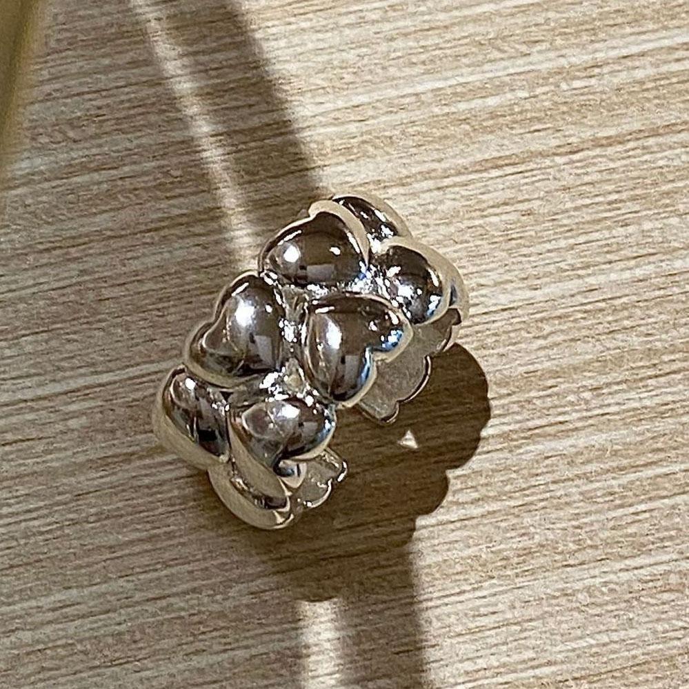 925 Sterling Silver Rings For Women Geometric Fine Jewelry Finger Adjustable Gold Interware CZ Ring For Party Birthday Gift