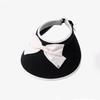 Cute Butterfly Bow Sun Hat Elegant Wide Brim Uv Protection Outdoor Travel Cap Women