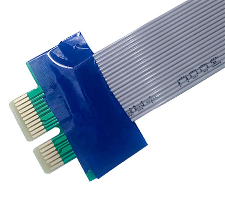4 шт. Карта-райзер PCI-E 1X Ленточный удлинитель для видеокарты Удлинительный кабель 15 см