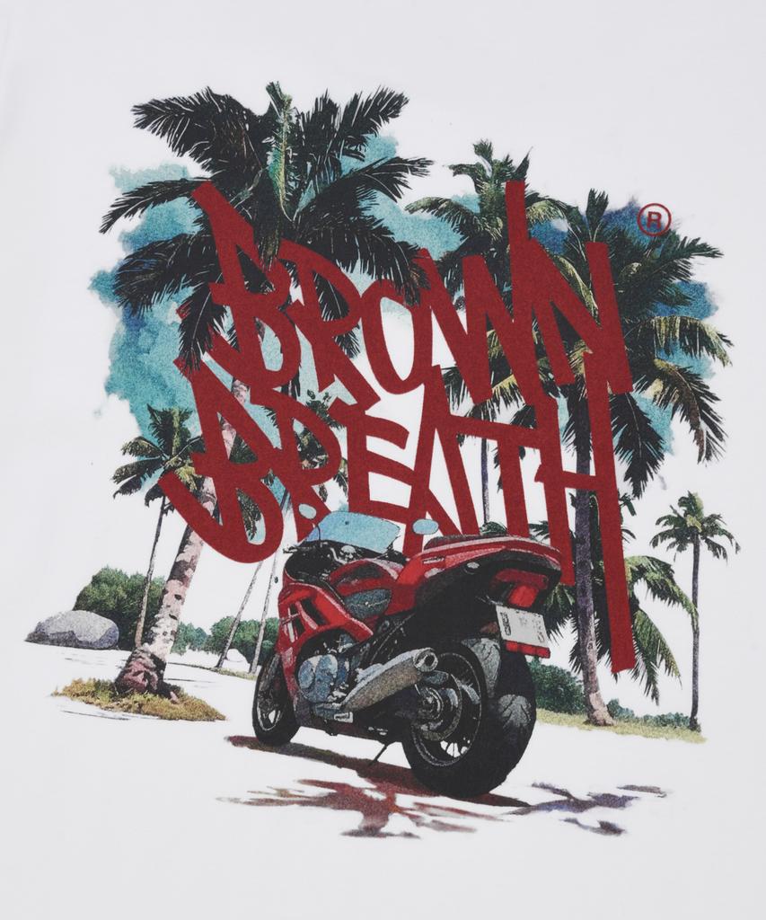 Футболка BROWNBREATH Tag Palm Circuit - Белый