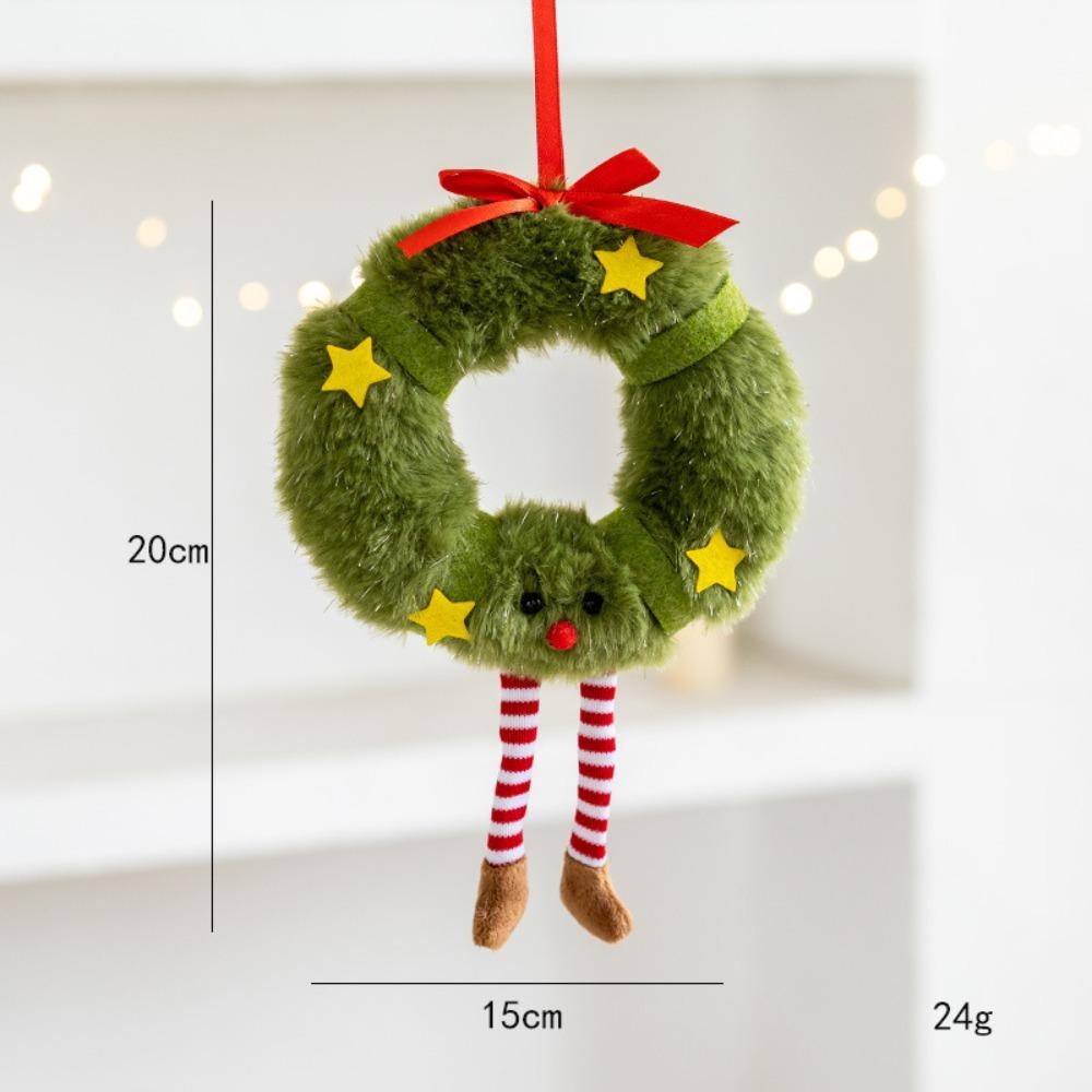Wreath Elf Christmas Tree Decoration Cute Xmas Tree Hanging Ornament  Xmas Hanging  Accessories