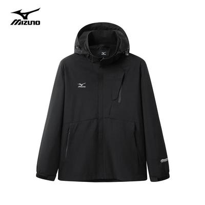 Mizuno Универсальная ветрозащитная и водонепроницаемая куртка с капюшоном для активного отдыха.
