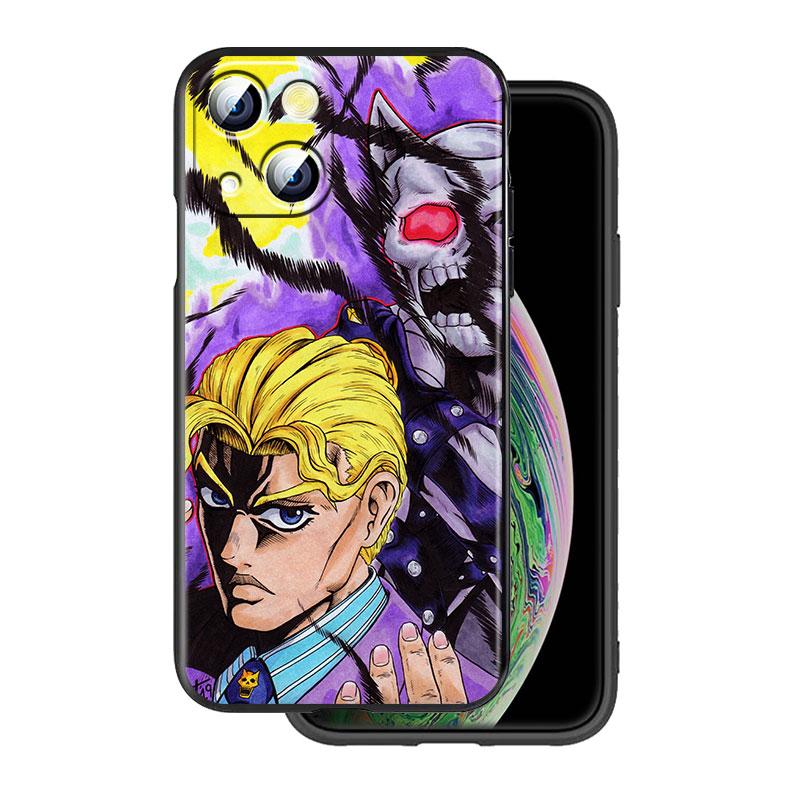 Чехол для Apple iPhone 14 13 12 11 SE XS XR X 7 8 6 mini Plus Pro MAX 2020 с изображением аниме-мультфильма JoJo Jotaro Kujo