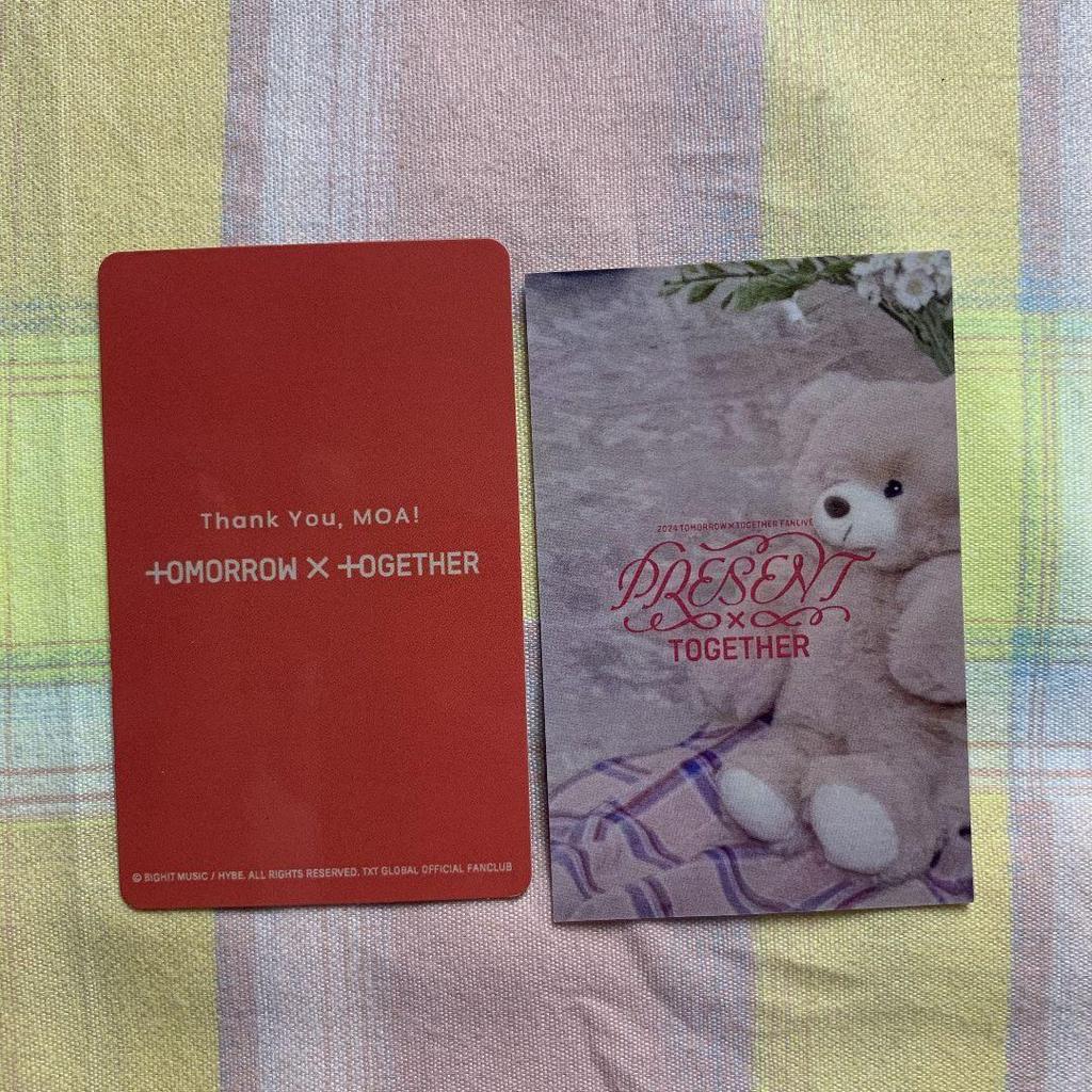 [USED] TXT Fan Live MOAZONE FC Bonus Japan Performance Trading Cards (2) Hueningkai