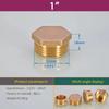 Латунная 1/8" 1/4" 3/8" 1/2" 3/4" 1"- 2" BSP Наружная Резьба Заглушка Стопорная Заглушка Конечный Навинчиваемый Фитинг Соединитель Адаптер