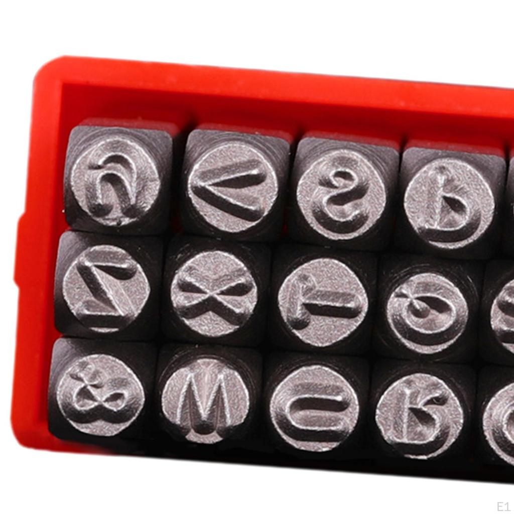 Набор стальных алфавитных штампов для изготовления ювелирных изделий своими руками