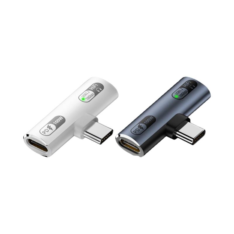 Разветвитель Type C Адаптер USB C для аудио и зарядки PD100w Адаптер USB C для передачи музыки и питания 10 Гбит/с