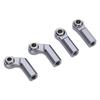 4Pcs RC Car Ball Joint for 110 Model Car M4 Metal CW Positive Thread 7.0 Tool 2 Curved 2 Straight