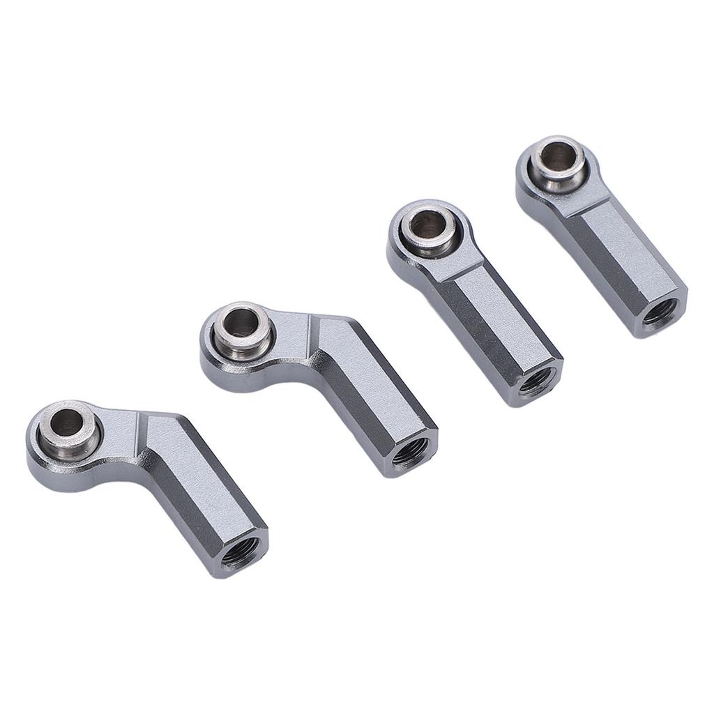 4Pcs RC Car Ball Joint for 110 Model Car M4 Metal CW Positive Thread 7.0 Tool 2 Curved 2 Straight