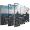 Five Piece Picture Canvas Print New York City Panorama
