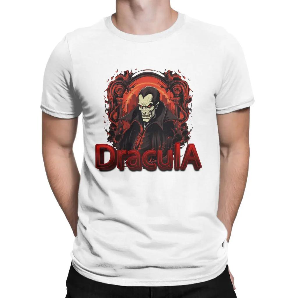 Vintage Dracula Scary Halloween Vlad the Impaler aka Dracula Thug Portrait100% Cotton T Shirt Short Sleeve Plus Size Clothing