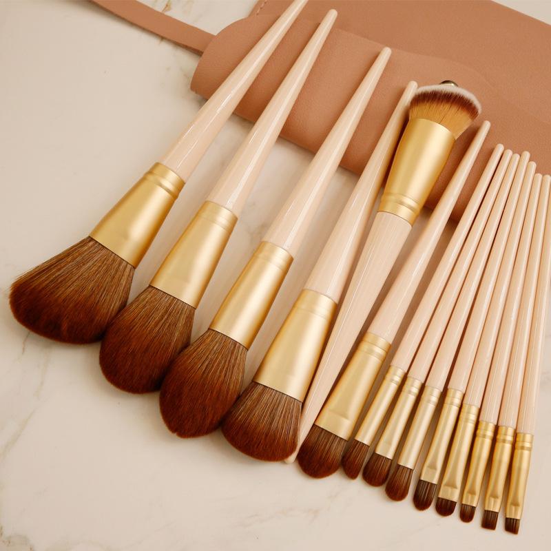 Кисть для тонального крема, 14 шт., кисти для макияжа, набор для макияжа, кисть для волос, рассыпчатая кисть для пудры, кисть для румян, кисть для выделения кистей для теней для век