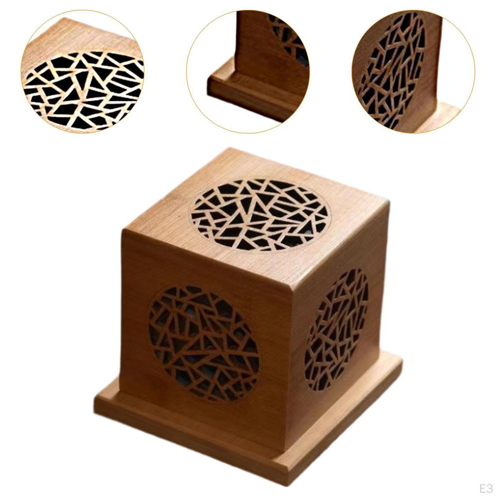 Подставка для благовоний из дерева для настольного использования с крышкой-релаксом