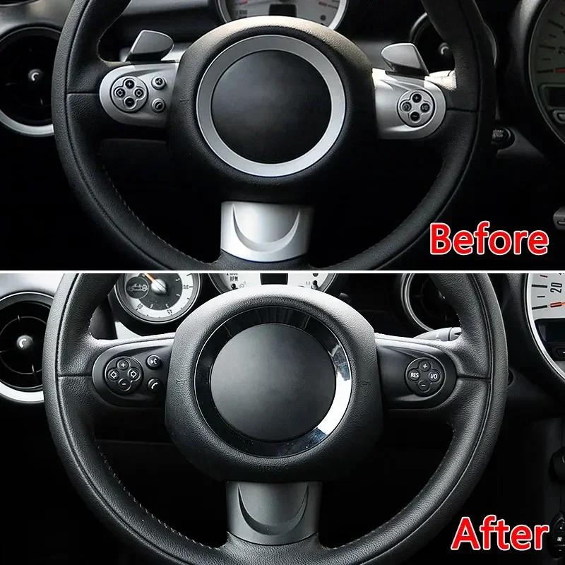 Для BMW MINI Cooper R55 R56 R57 R58 R59 R60 R61 07-14 Автомобильный руль Многофункциональный переключатель круиз-контроля Крышка кнопки Накладка