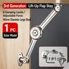 Satin Nickel Finish Folding Lid Stay Soft Close Mechanism Cabinet Door Hinge  For Drawer Window