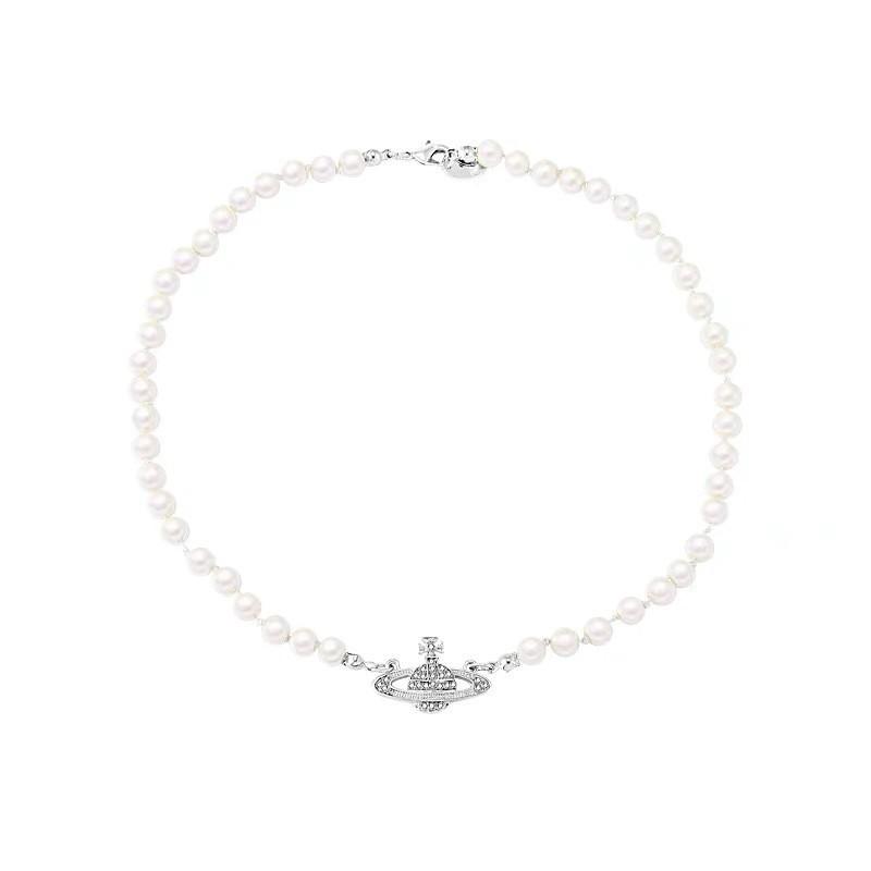 Изысканное ожерелье с жемчугом Planet Pearl, женская легкая роскошная цепочка Niche Saturn на ключицу, высококачественная цепочка-чокер на шею, аксессуары