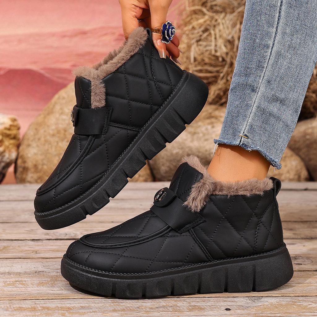 Snow Boots, Cotton Shoes, Winter New Style, Soft Sole with Thick Velvet, Warm and Fashionable, Versatile Cotton Boots