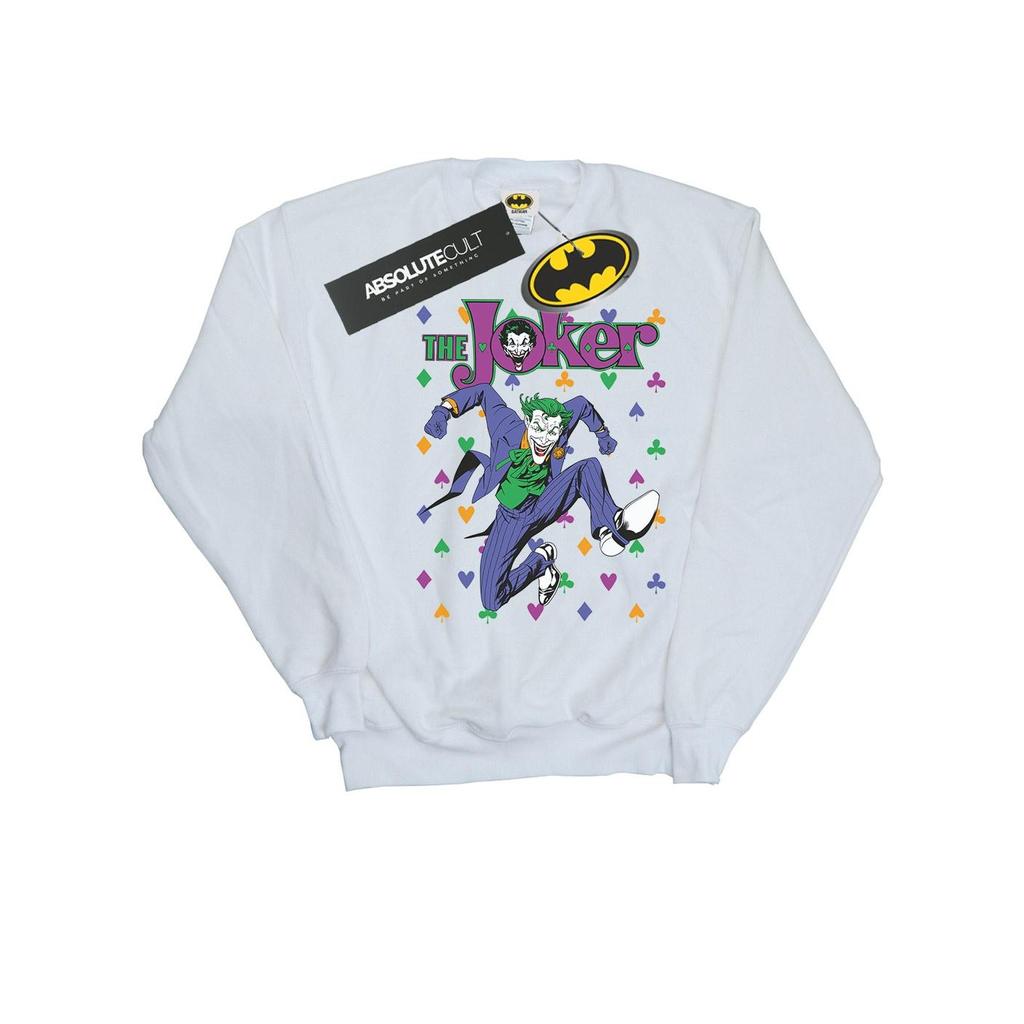 DC Comics Womens/Ladies Batman Joker Cards Jump Sweatshirt