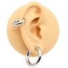 Smooth Hinged Stainless Steel Segment Hoop Ring 00G Large Size Septum Clicker BCR PA Piercing Nose Ring Ear Stretcher Weights