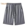 Men Casual Shorts Solid Color Regular Fit Shorts with Reinforced Pockets Running Work Outdoor Sports Shorts