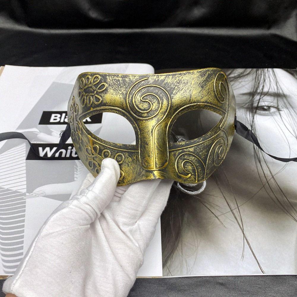 Half Face Halloween Mask Cartoon Props Cosplay Mask Carnival Masquerade Mask  Men