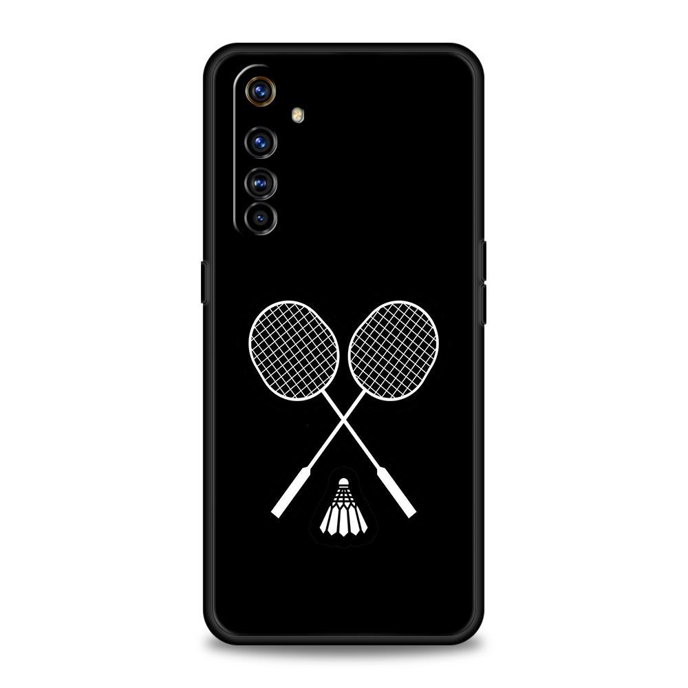 Чехол для телефона с бадминтоном Для Realme 13 12 10 9 8 7 GT3 GT5 GT2 Pro Plus 5G C21 C25 C35 GT Neo 2 3 3T 5 Чехол