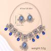 Vintage Ethnic Jewelry Set for Woman Hollow Water Drop Necklace Earrings