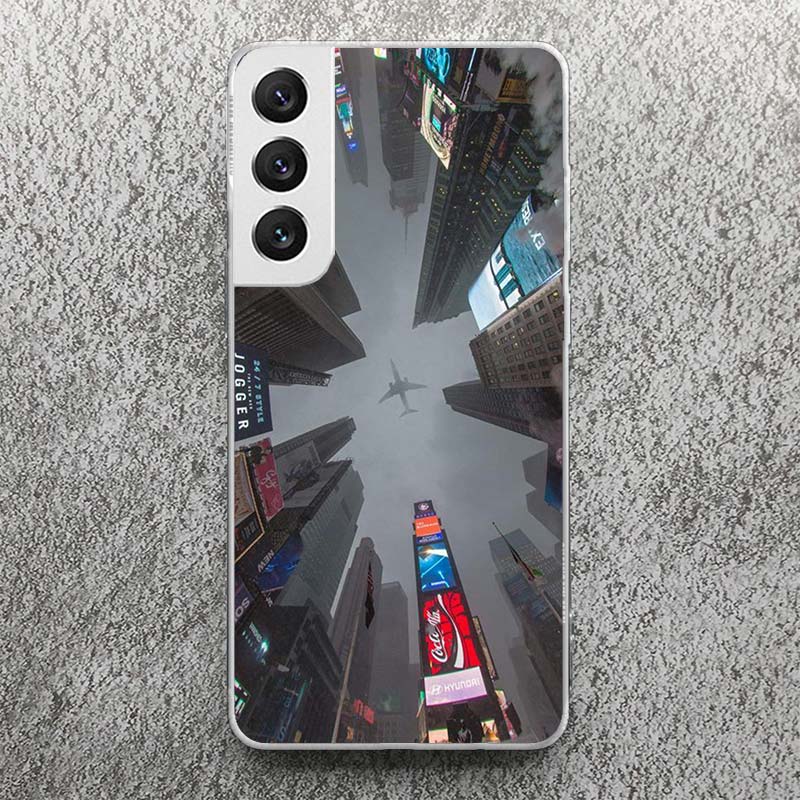 NYC New York City Print Soft Case for Samsung Galaxy S25 S24 S23 S22 Ultra S21 Plus S20 FE Phone Shell S10 + Pattern Cover Soft