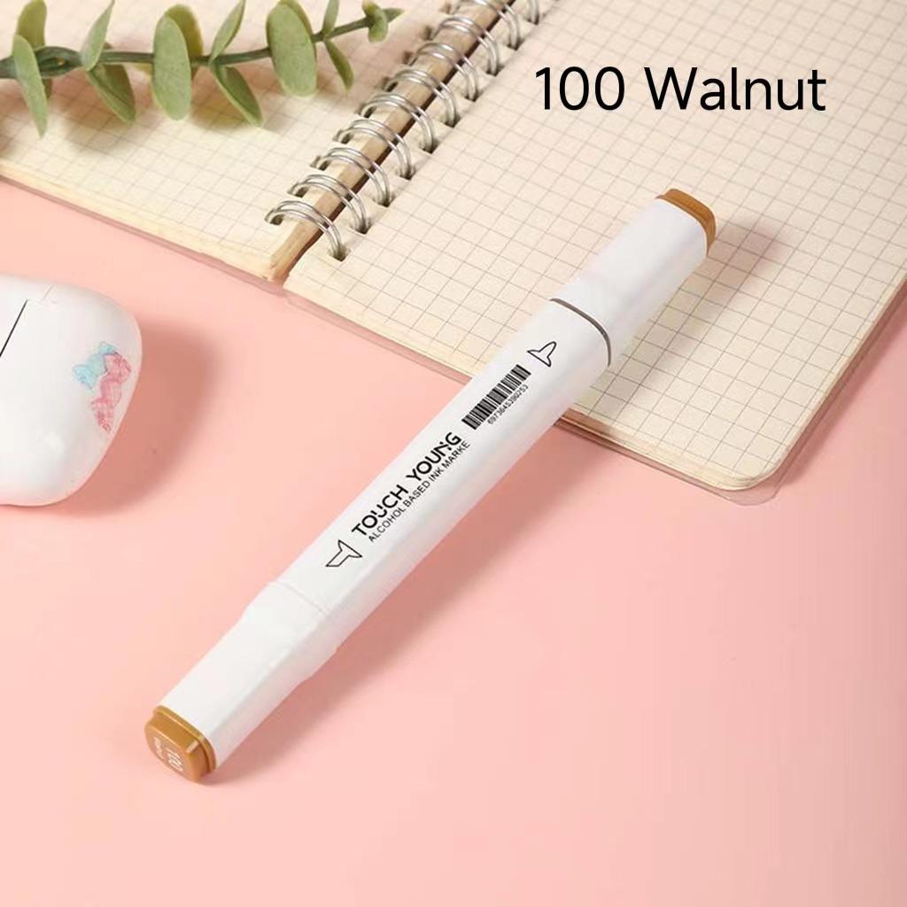 6th Gen Double Tip White Square Barrel Oil-Based Marker for Drawing & Hand-Painting