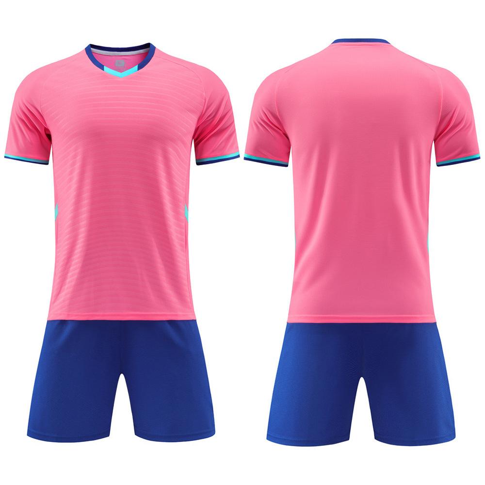 Wholesale children's football jersey sets, primary school football training jerseys, boys and girls competition printed jerseys