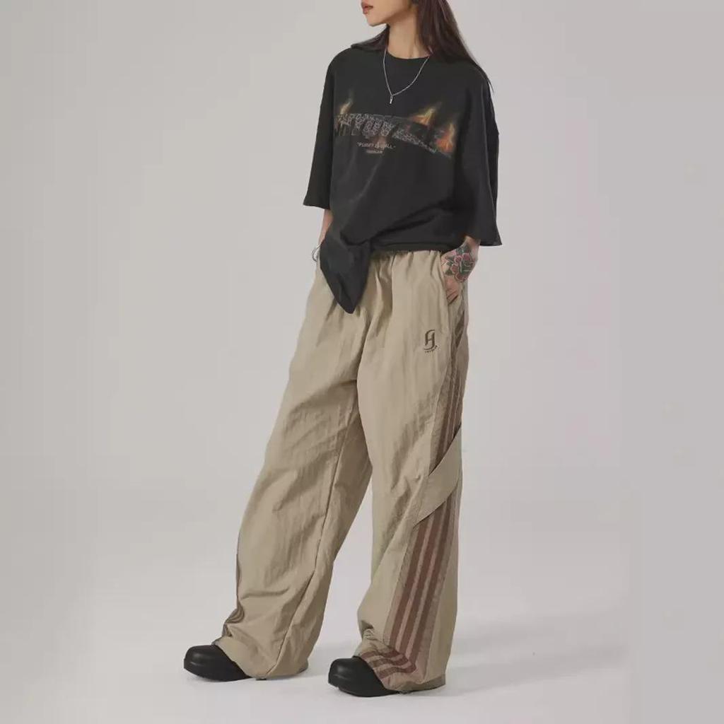 Унисекс быстросохнущие полосатые брюки Paratrooper Wide-Leg - Летняя повседневная спортивная одежда