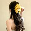 Solid Color Acrylic Hair Claw with Floral Design Perfect for Beach Vacations