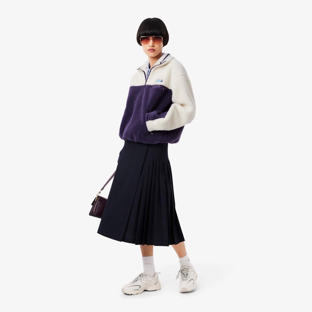 [lacoste] Women's Polarfleece Half-Zip Sweatshirt SF5266-55NAIE