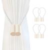 Modern Sunflower Cotton Eco-Friendly Curtain Tiebacks 2-Pack for Wedding and Natural Style Windows Wall Decor