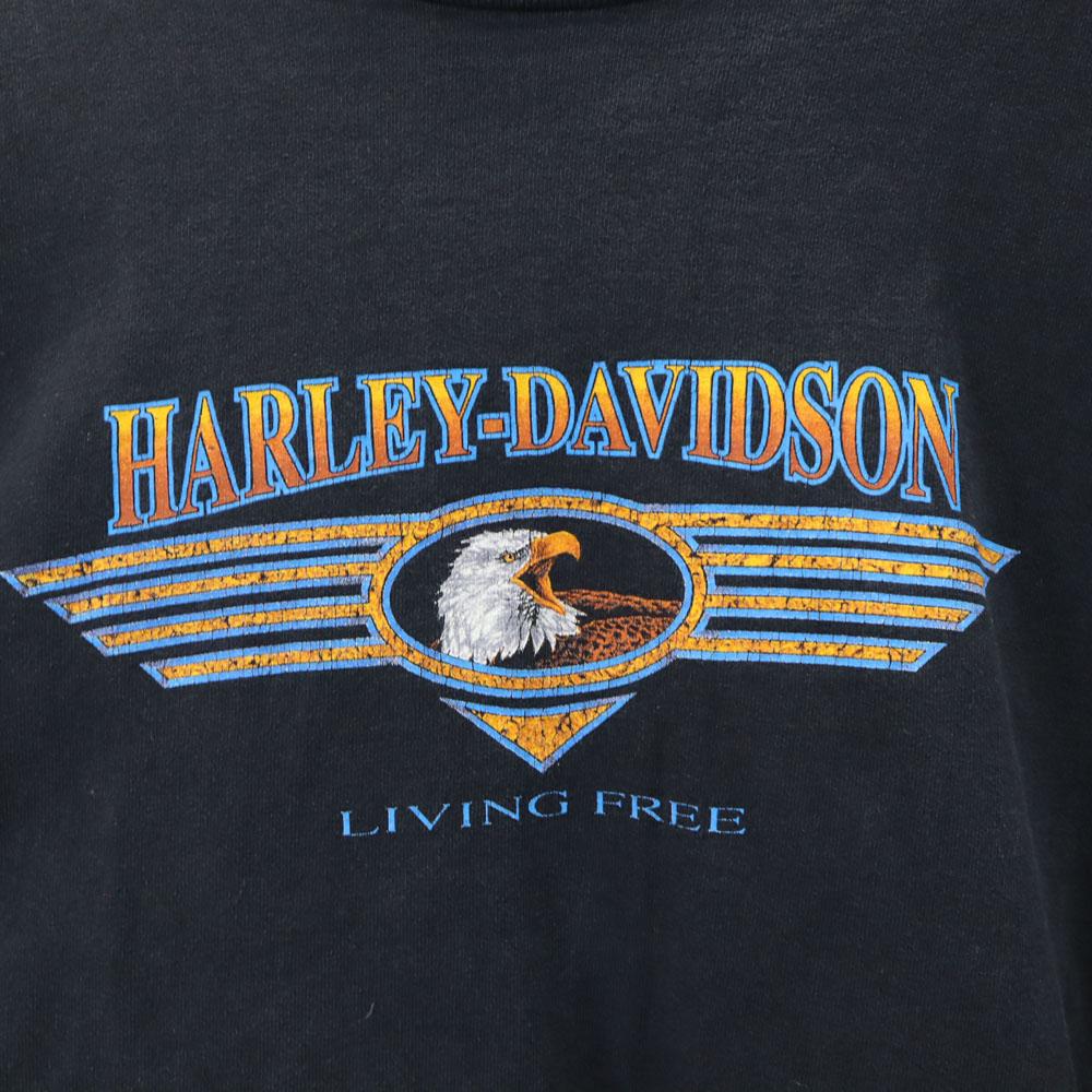 HARLEY DAVIDSON 90s Print Short sleeve Single stitch T-shirt Men's Used
