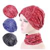 Elastic cloth multi-functional cashew flower headscarf hat, double-sided variegated printed scarf stacking hat, sweat-absorbing belt JDU-D